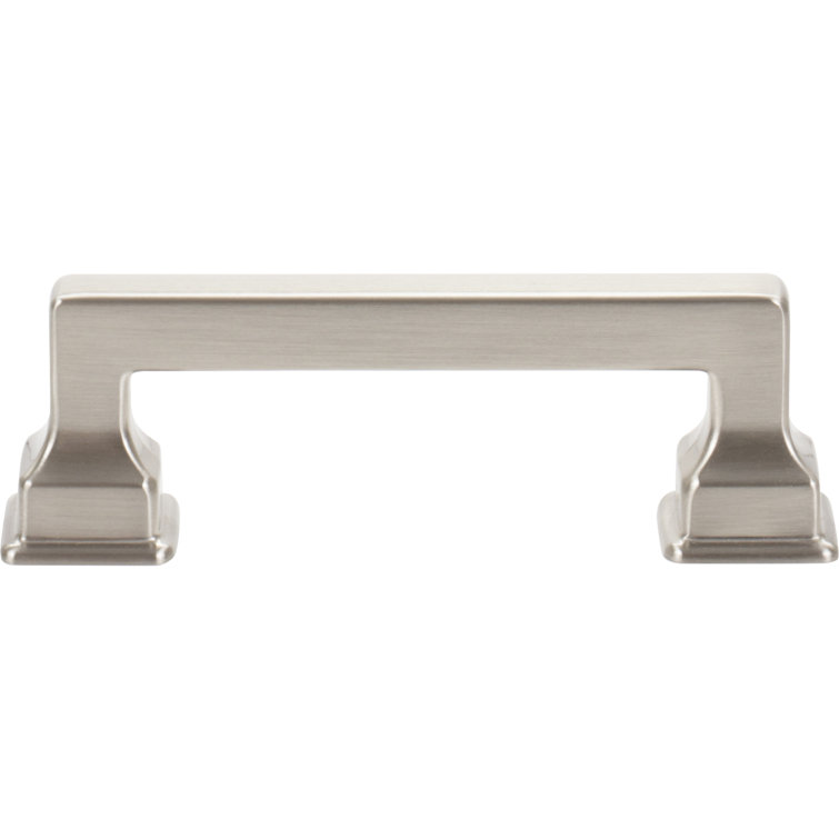 Brushed Nickel 3" Transitional Bar Pull Handle with Mounting Hardware
