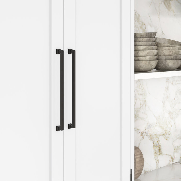 Erika Matte Black 18" Transitional Appliance Pull