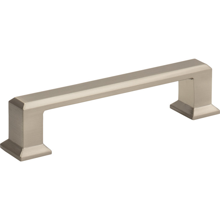 Brushed Nickel Transitional Bar Pull Handle with Mounting Hardware