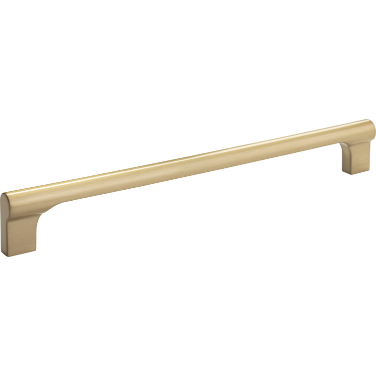 Warm Brass Modern Appliance Pull Handle with Mounting Hardware