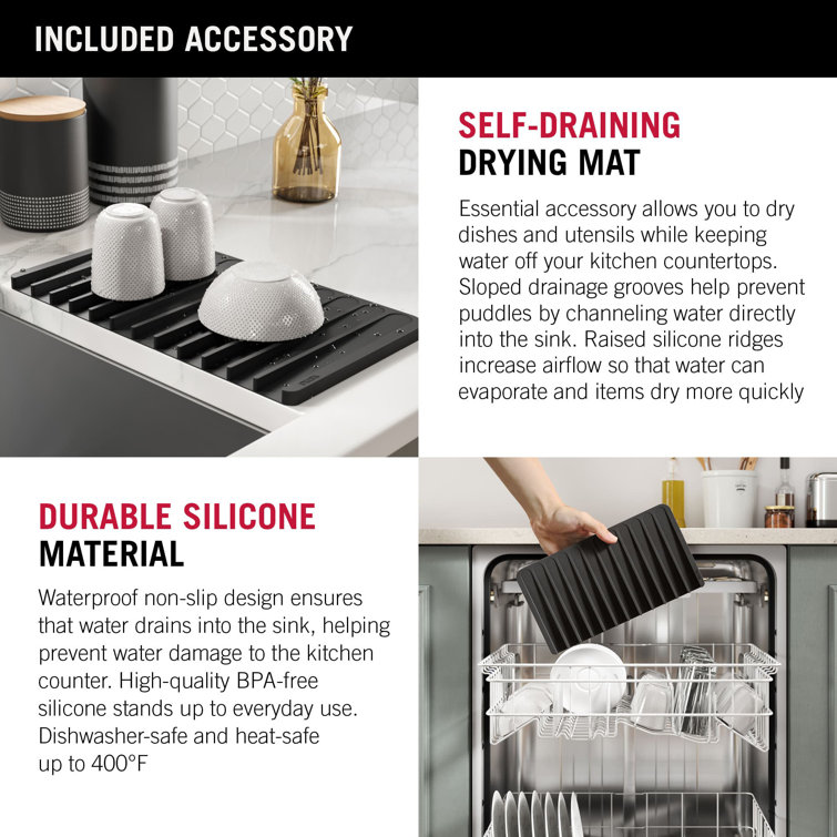 Delta Rivet 33" Stainless Steel Workstation Kitchen Sink with Accessories