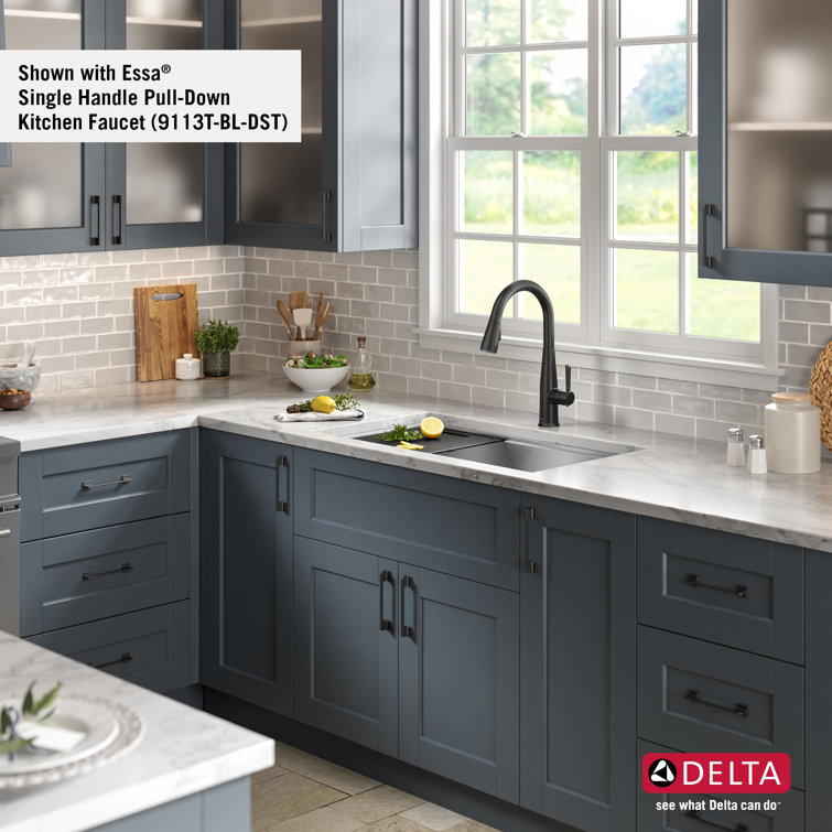 Delta Rivet 33" Stainless Steel Workstation Kitchen Sink with Accessories