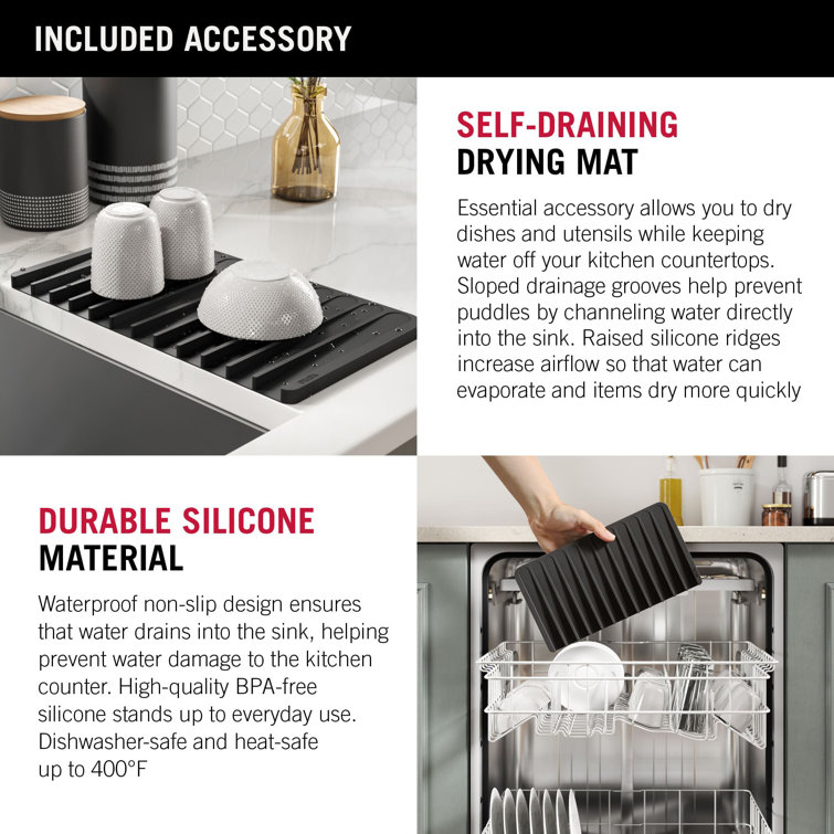 Delta 32-Inch Stainless Steel Workstation Undermount Kitchen Sink