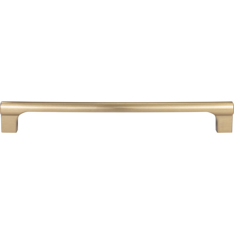 Warm Brass Modern Appliance Pull Handle with Mounting Hardware