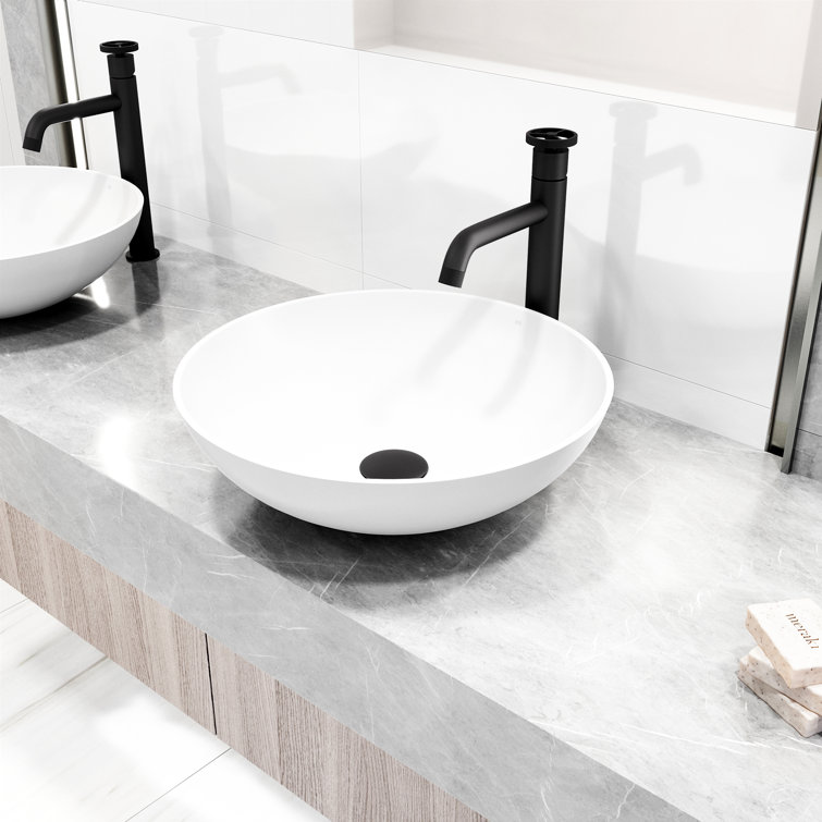 Cass Industrial-Chic Matte Black Nickel Vessel Bathroom Faucet