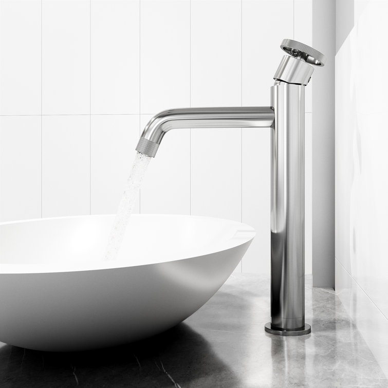 Cass 12" Chrome Single Handle Vessel Sink Faucet