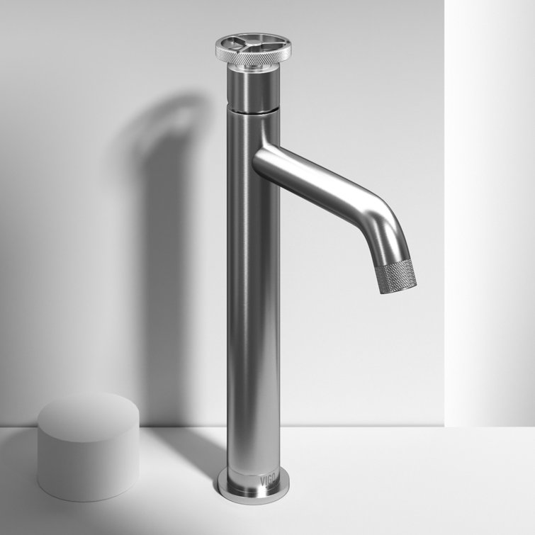 Cass Brushed Nickel Single Handle Vessel Faucet