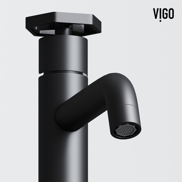 Matte Black Brass Single Handle Vessel Sink Faucet