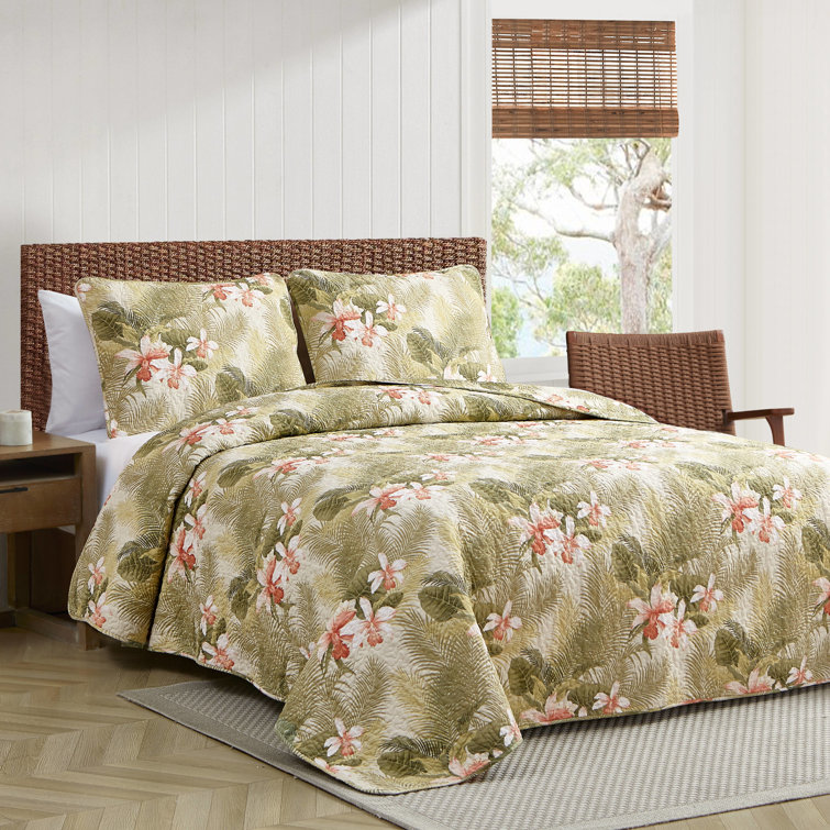 White Twin Cotton Reversible Quilt Set