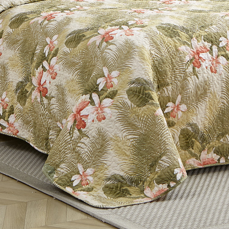 White Twin Cotton Reversible Quilt Set