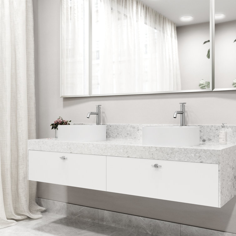Ruxton Modern Chrome Single-Handle Vessel Bathroom Faucet