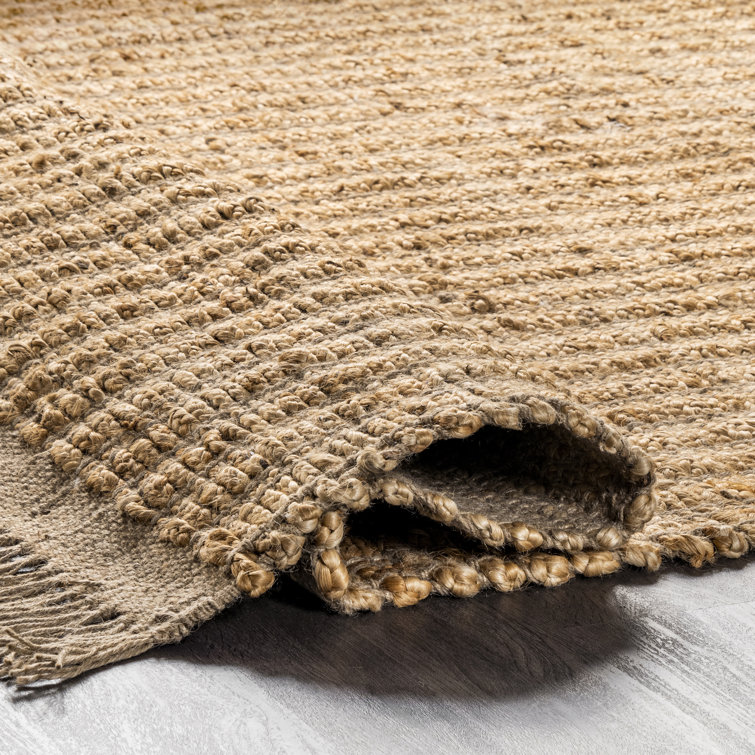 Hallie Natural Jute Braided Handmade 3' x 5' Area Rug