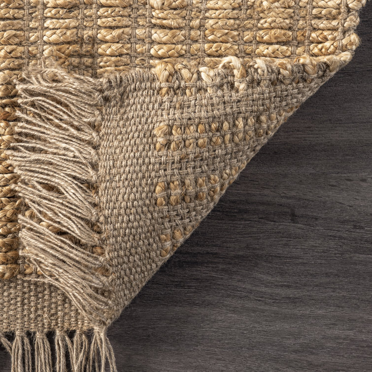 Hallie Natural Jute Braided Handmade 3' x 5' Area Rug