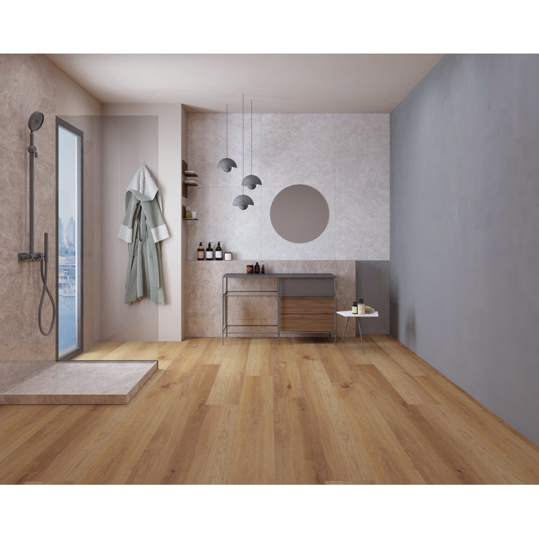 Extra Long Caliber Brown Oak Waterproof Vinyl Plank Flooring