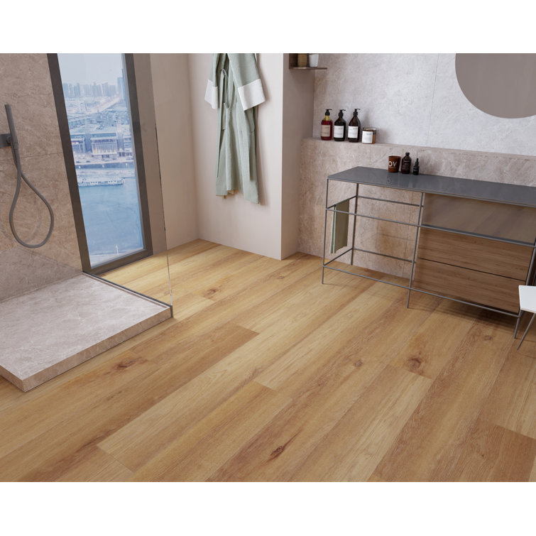 Extra Long Caliber Brown Oak Waterproof Vinyl Plank Flooring