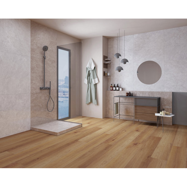 Extra Long Caliber Brown Oak Waterproof Vinyl Plank Flooring