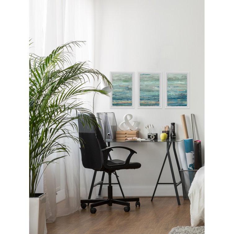 Vast Sea Triptych Blue and Green Giclee Print