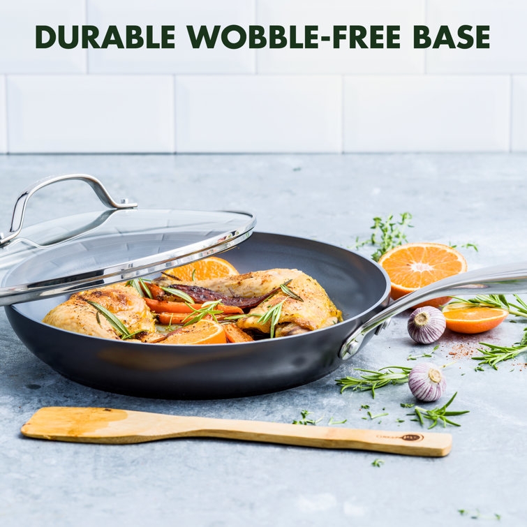 Valencia Pro 10" Gray Ceramic Nonstick Frypan with Lid