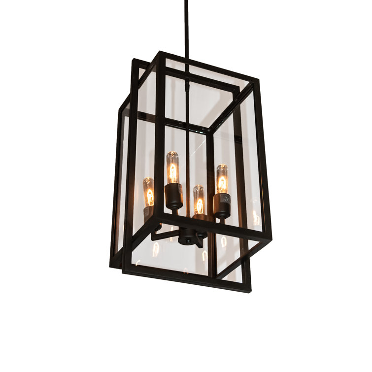 Oil Rubbed Bronze and Clear Glass Lantern Pendant