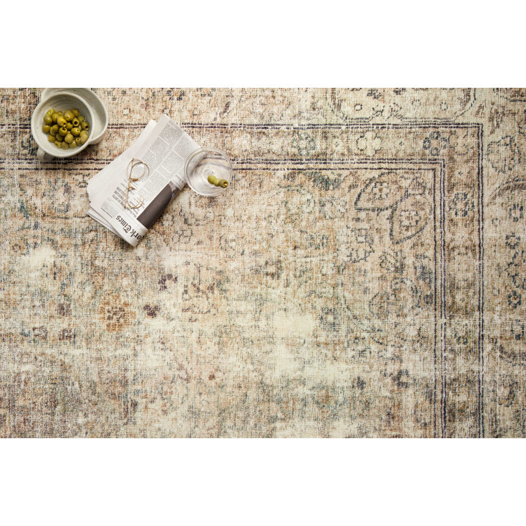 Margot Antique Sage Rectangular Easy Care Area Rug