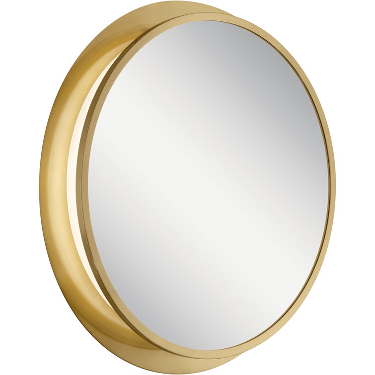 Chennai 30" Champagne Gold LED Integrated Vanity Mirror