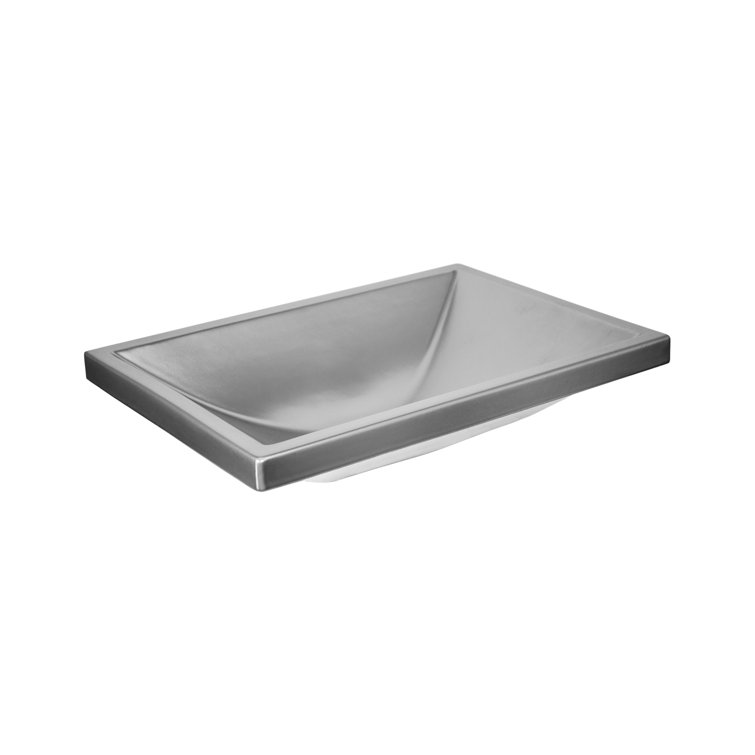 20" Platinum Ceramic Undermount Bathroom Sink