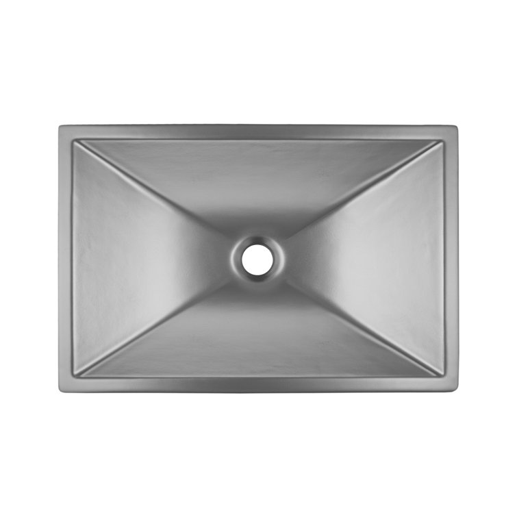 20" Platinum Ceramic Undermount Bathroom Sink