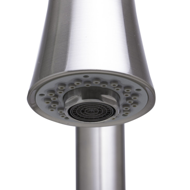 Brushed Stainless Steel Pull Down Kitchen Faucet with Spray