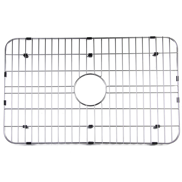 Solid Stainless Steel Kitchen Sink Grid with Plastic Feet