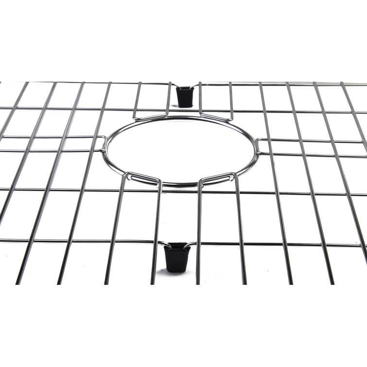 Solid Stainless Steel Kitchen Sink Grid with Plastic Feet