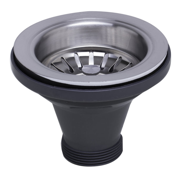 3.5'' Brushed Stainless Steel Basket Strainer Drain