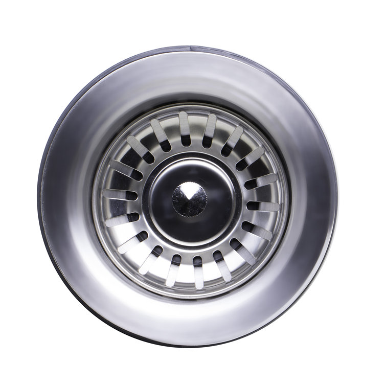 3.5'' Brushed Stainless Steel Basket Strainer Drain