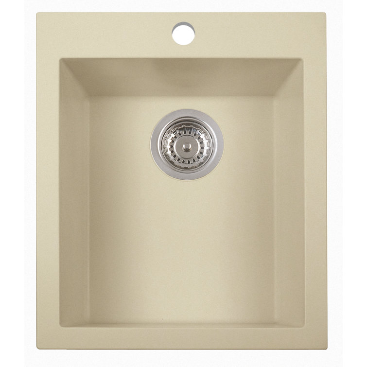 Biscuit Granite Composite Single Bowl Kitchen Sink