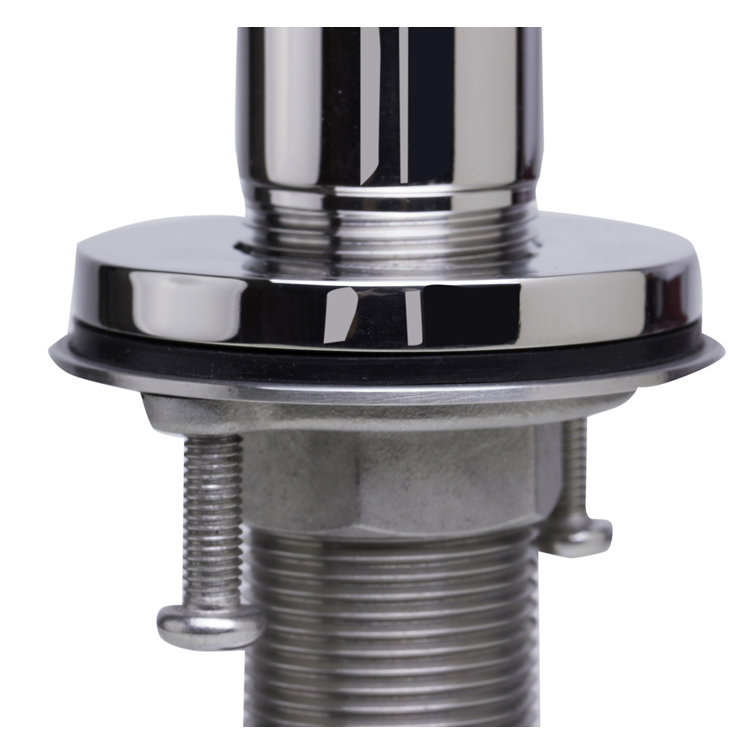 Polished Stainless Steel Modern Soap Dispenser with Refillable Bottle