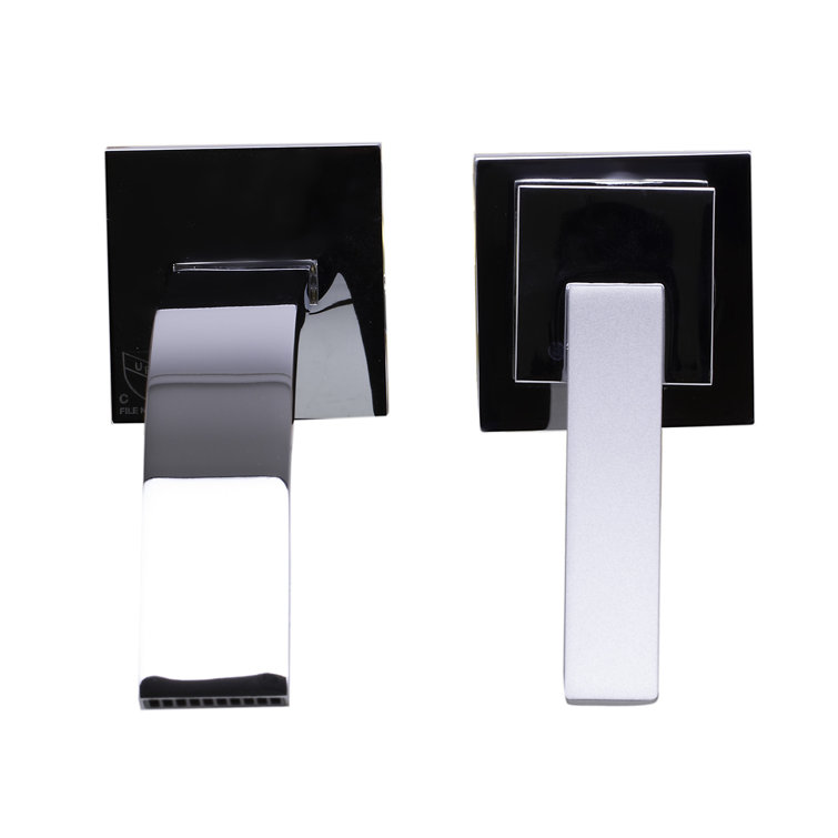 Polished Chrome Wall Mounted Single Lever Bathroom Faucet
