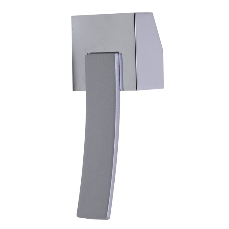 Polished Chrome Wall Mounted Single Lever Bathroom Faucet