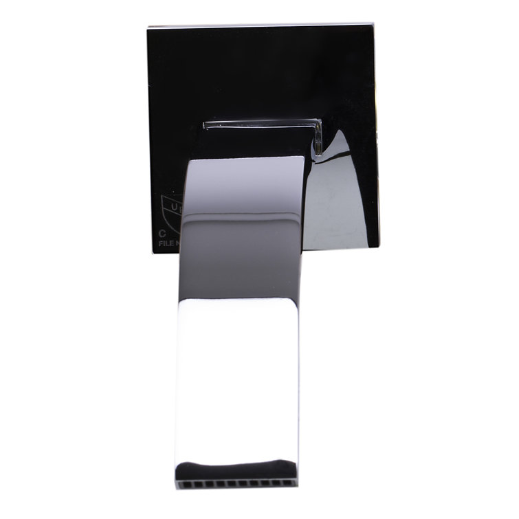 Polished Chrome Wall Mounted Single Lever Bathroom Faucet