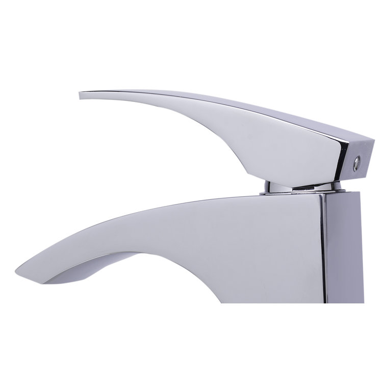 Tall Polished Chrome Single Lever Vessel Sink Faucet