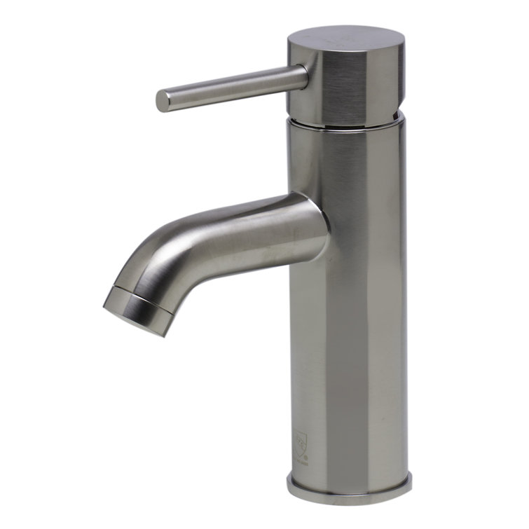 Brushed Nickel Modern Single-Handle Bathroom Faucet
