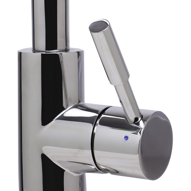 Polished Stainless Steel Pull Down Kitchen Faucet with Spray