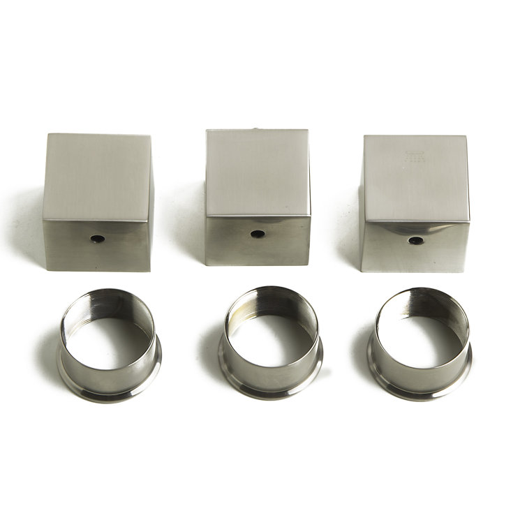 Brushed Nickel Concealed 4-Way Thermostatic Valve Shower Mixer