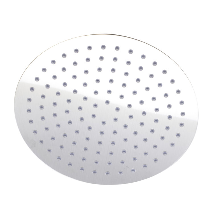 Ultra Thin Round Stainless Steel Rain Shower Head, 12-inch