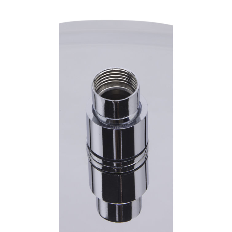 Ultra Thin Polished Stainless Steel Oval Rain Shower Head