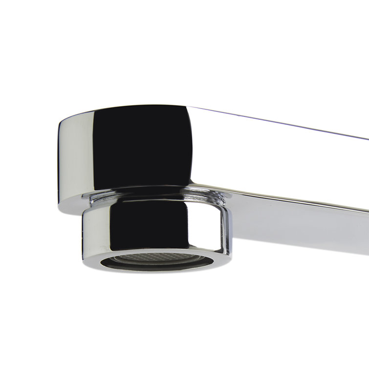 Polished Chrome Brass Deck Mounted Tub Filler with Handheld Shower