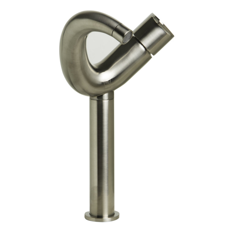 Brushed Nickel Single-Handle Tall Vessel Sink Faucet