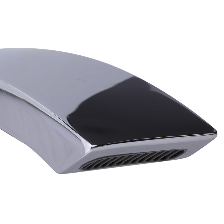 Polished Chrome Wall Mounted Curved Tub Spout