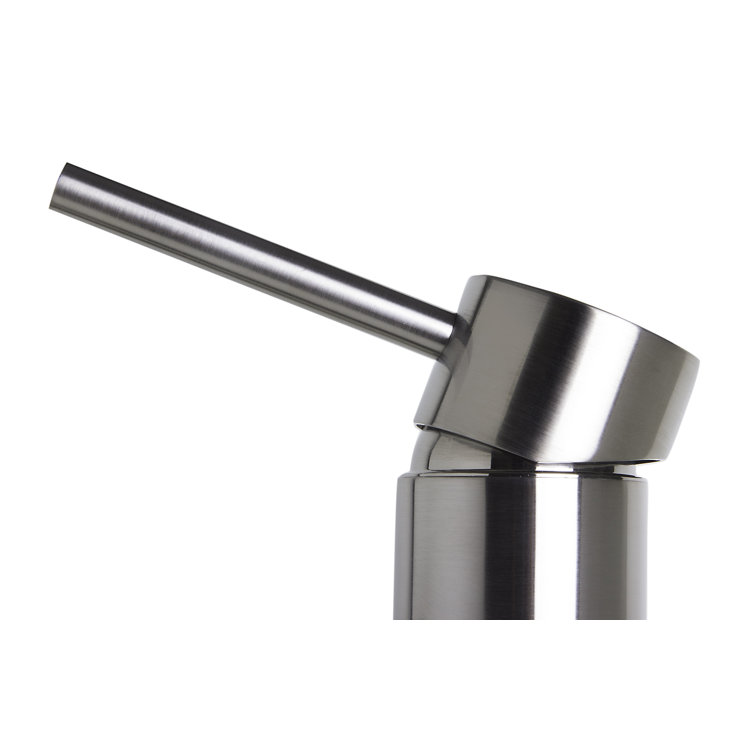 Tall Brushed Nickel Single Lever Bathroom Faucet