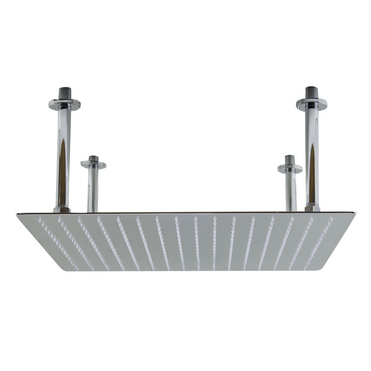 Ultra Thin Polished Stainless Steel Square Rain Shower Head