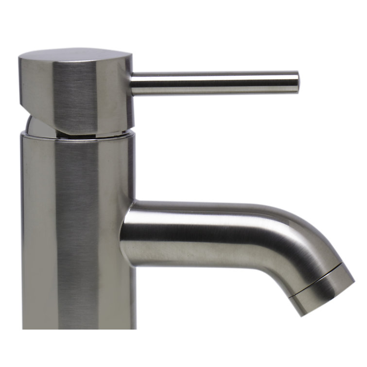 Brushed Nickel Modern Single-Handle Bathroom Faucet