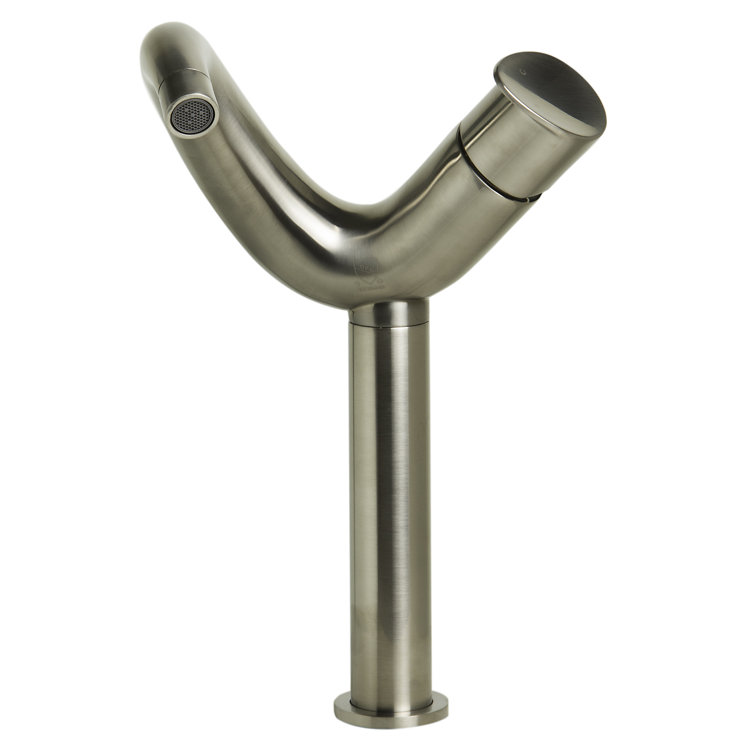 Brushed Nickel Single-Handle Tall Vessel Sink Faucet